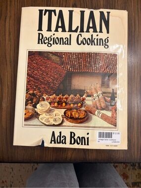 Ada Boni Italian Regional Cooking Cookbook. Vintage hardcover. 1969 Italy